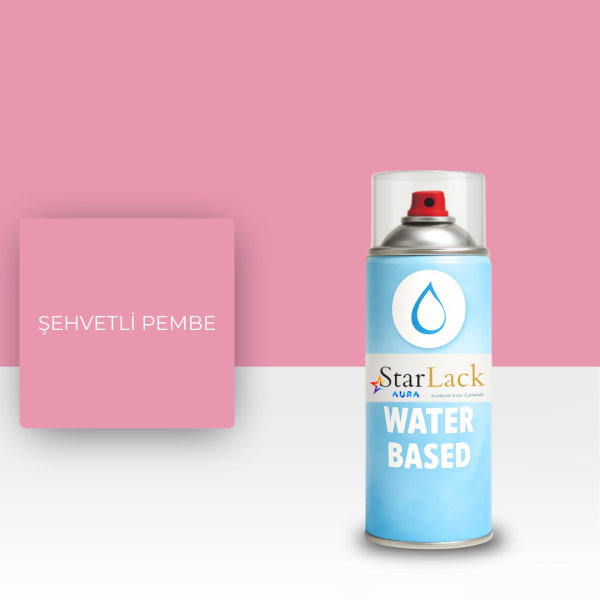 STARLACK AURA ŞEHVETLİ PEMBE SPREY BOYA 400 ML
