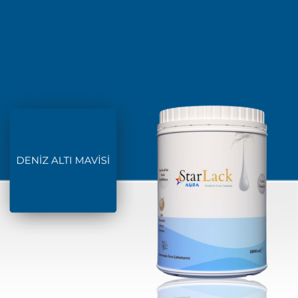 STARLACK AURA BOYA DENİZ ALTI MAVİSİ - 1000ml
