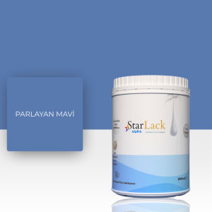 STARLACK AURA BOYA PARLAYAN MAVİ - 1000ml