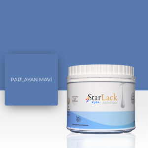 STARLACK AURA BOYA PARLAYAN MAVİ - 500ML